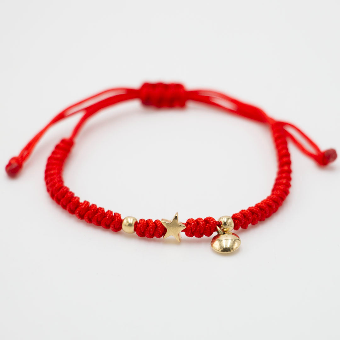 PULSERA GRADUABLE CON DIJE DE ORO