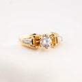 Sortija de compromiso de oro 18k